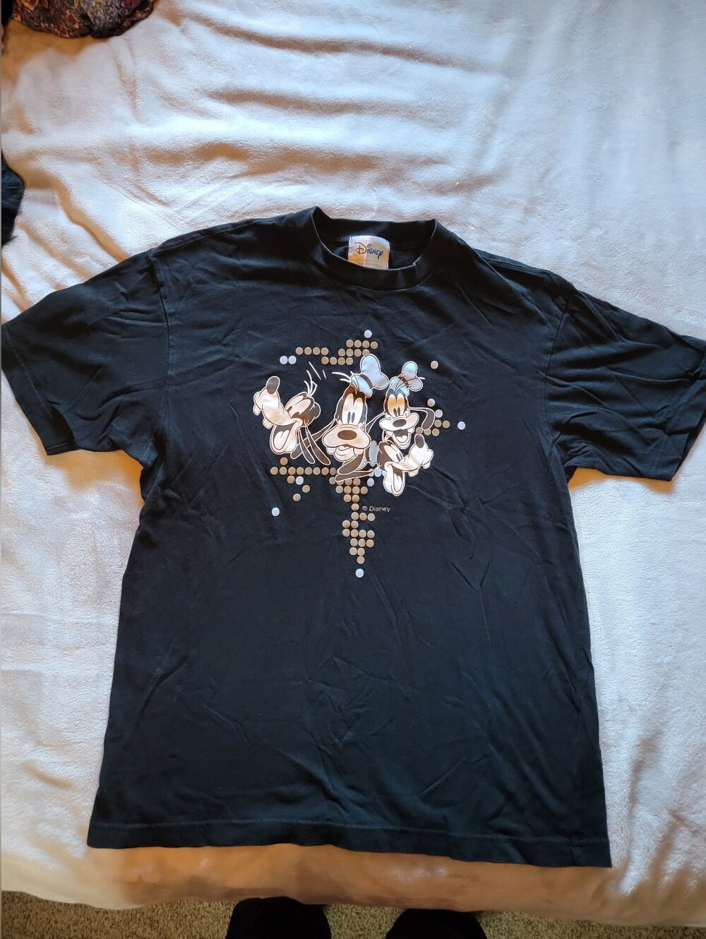 Disney | Black Goofy & Friends Dot Graphic Tee - Men’s Shirt